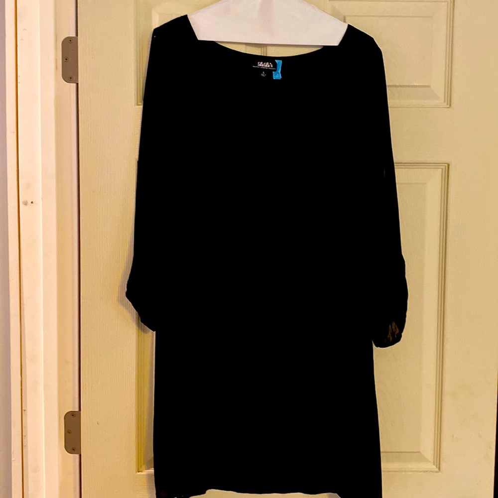 Black cocktail dress